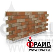 Термопанель Фрайд Премиум ABC-Klinkergruppe Rotbunt Struktur besandet