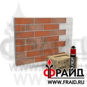 Термопанель Фрайд Комплект ABC-Klinkergruppe Rotbunt Struktur