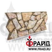 Термопанель Фрайд Премиум псковский Доломит желто-розовый плитняк (ровная)