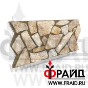 Термопанель Фрайд Премиум псковский Доломит бежевый плитняк (ровная)