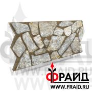 Термопанель Фрайд Премиум псковский Доломит серо-белый плитняк (ровная)