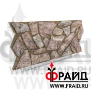 Термопанель Фрайд Премиум псковский Доломит малиново-серый плитняк (ровная)