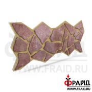 Термопанель Фрайд Премиум уральский Лемезит бордовый плитняк (средняя)