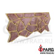 Термопанель Фрайд Премиум уральский Лемезит бордовый плитняк (верхняя)