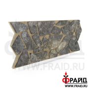 Термопанель Фрайд Премиум уральский Сланец зеленый плитняк (ровная)