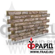 Термопанель Фрайд Премиум псковский Доломит малиново-серый стрелки 6см