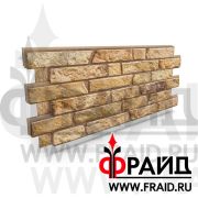 Термопанель Фрайд Премиум псковский Доломит желто-розовый стрелки 9см