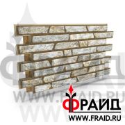 Термопанель Фрайд Премиум псковский Доломит серо-белый стрелки 6см