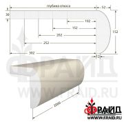 Фрайд Декор - Наличник с откосом - НО-8-152-52-12