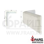 Фасадный декор Фрайд - Руст угловой несимметричный РУ1-344-240-215-50