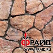 Псковский камень Доломит малиново-розовый плитняк