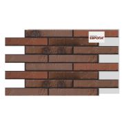 Термопанель Европа Teuto Rot-bunt Kohlebrand Schieferstruktur